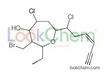 3-(bromomethyl)-5-chloro-7-(1-chlorohex-3-en-5-ynyl)-2-ethyloxepan-4-ol