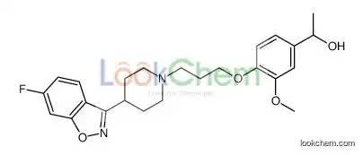 1-[4-[3-[4-(6-fluoro-1,2-benzoxazol-3-yl)piperidin-1-yl]propoxy]-3-methoxyphenyl]ethanol