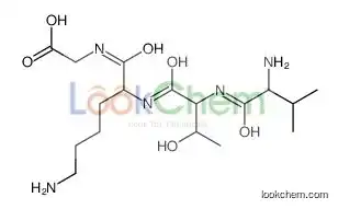 2-[[6-amino-2-[[2-[(2-amino-3-methylbutanoyl)amino]-3-hydroxybutanoyl]amino]hexanoyl]amino]acetic acid