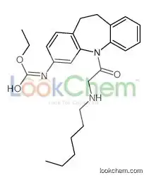 ethyl N-[11-[2-(hexylamino)acetyl]-5,6-dihydrobenzo[b][1]benzazepin-2-yl]carbamate