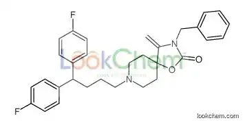3-benzyl-8-[4,4-bis(4-fluorophenyl)butyl]-4-methylidene-1-oxa-3,8-diazaspiro[4.5]decan-2-one
