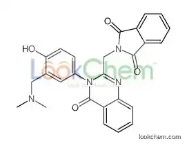 2-[[3-[3-[(dimethylamino)methyl]-4-hydroxyphenyl]-4-oxoquinazolin-2-yl]methyl]isoindole-1,3-dione
