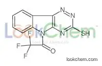 2,2,2-trifluoro-1-(3-sulfanylidene-2H-[1,2,4]triazino[5,6-b]indol-5-yl)ethanone