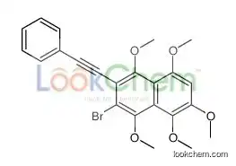 3-bromo-1,4,5,6,8-pentamethoxy-2-(2-phenylethynyl)naphthalene
