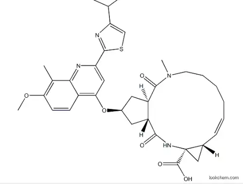 Cyclopenta[c]cyclopropa[g][1,6]diazacyclotetradecine-12a(1H)-carboxylic acid, 2,3,3a,4,5,6,7,8,9,11a,12,13,14,14a-tetradecahydro-2-[[7-Methoxy-8-Methyl-2-[4-(1-