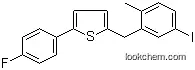 High quality 2-(4-Fluorophenyl)-5-[(5-iodo-2-methylphenyl)methyl]thiophene