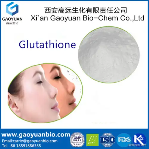 L-Glutathione CAS No.:  L-Glutathione CAS No.: 70-18-8 Skin whitening material Glutathione Reduced Powder 99% purity Skin whitening material Glutathione Reduced Powder 99% purity