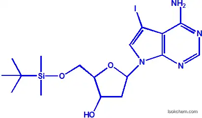 7-deaza-5'-O-(tert-butyldimethylsilanyl)-2'-deoxy-7-iodo-D-adenosine