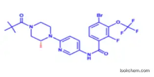 2222-22-2   FY6102   (R)-4-bromo-2-fluoro-N-(6-(2-methyl-4-pivaloylpiperazin-1-yl) pyridin-3-yl)-3-(trifluoromethoxy) benzamide