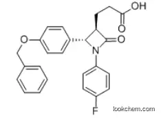 3-Azetidinepropanoic acid, 1-(4-fluorophenyl)-2-oxo-4-[4-(phenylmethoxy)phenyl]-, (3R,4S)-(204589-82-2)