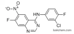 4-Quinazolinamine, N-(3-chloro-4-fluorophenyl)-7-fluoro-6-nitro-