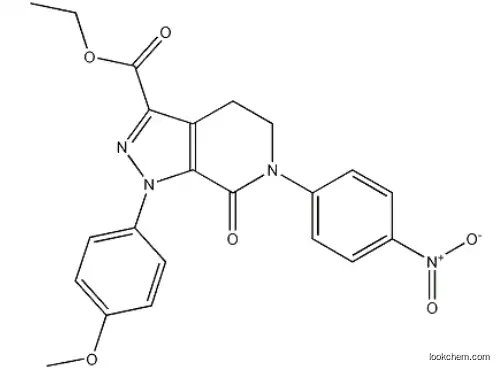 4,5,6,7-Tetrahydro-1-(4-methoxyphenyl)-6-(4-nitrophenyl)-7-oxo-1H-pyrazolo[3,4-c]pyridine-3-carboxylic acid ethyl ester