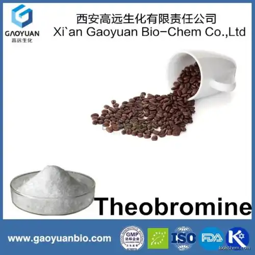 Chinese Supplier Gaoyuan Factory Supply Real Natural Theobromine 98% Powder