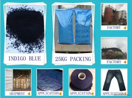 C16H10N2O2 CAS:482-89-3 Vat dyes Vat Indigo Blue 94% textile dyestuff Cas
