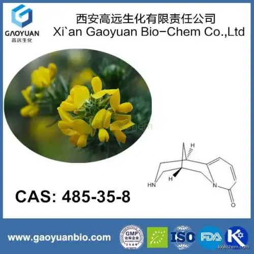 China Supplier Gaoyuan Factory Supply Natural Cytisine Powder for Antiinfection