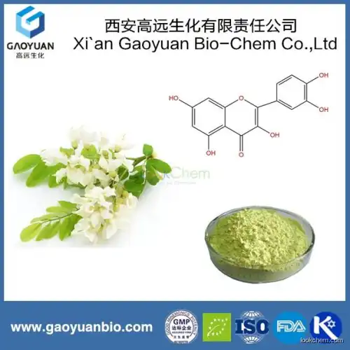High quality organic quercetin 95% by xi'an gaoyuan factory