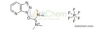148893-10-1  C10H15N6O.F6P   2-(7-Aza-1H-benzotriazole-1-yl)-1,1,3,3-tetramethyluronium hexafluorophosphate