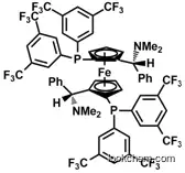(S,S)-(-)-2,2'-Bis[(R)-(N,N-dimethylamino)(phenyl)methyl]-1,1'-bis[di(3,5-trifluoromethylphenyl) phosphino]ferrocene