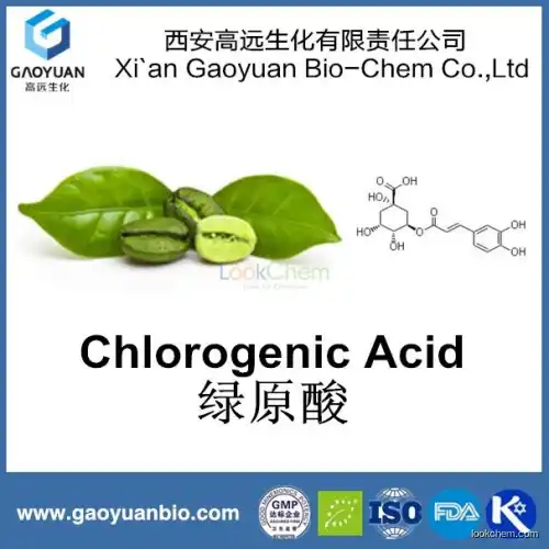 New products green coffe bean extract 50% with free sample by gaoyuan factory