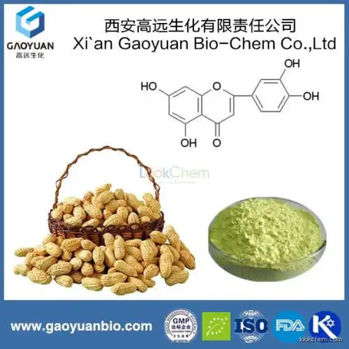 Organic luteolin 97% from online shopping supplied by xi'an gaoyuan factory