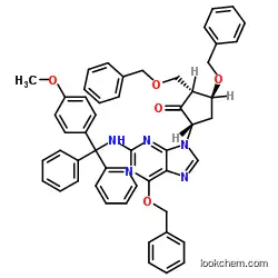 (2R,3S,5S)-3-(Benzyloxy)-5-[2-[[(4-methoxyphenyl)diphenylmethyl]amino]-6-(benzyloxy)-9H-purin-9-yl]-2-(benzyloxymethyl)cyclopentanone