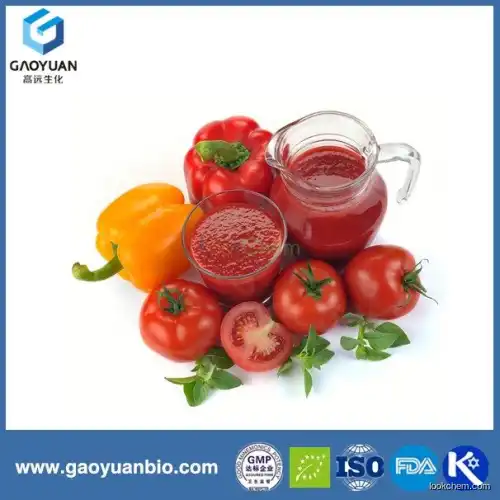 Organic lycopene 20% from tomato extract was supplied by Chinese supplier xi'an gaoyuan factory