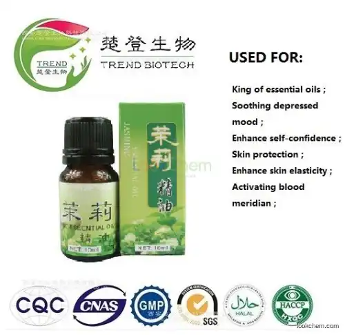 Factory produce 100% Therapeutic Jasmine Essential Oil Concentrated Fragrance Oils
