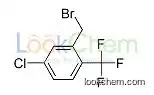 261763-24-0     C8H5BrClF3    5-CHLORO-2-(TRIFLUOROMETHYL)BENZYL BROMIDE