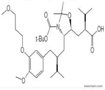 5-Oxazolidinepropanoic acid, 3-[(1,1-dimethylethoxy)carbonyl]-4-[(2S)-2-[[4-methoxy-3-(3-methoxypropoxy)phenyl]methyl]-3-methylbutyl]-2,2-dimethyl-α-(1-methylethyl)-, (αS,4S,5S)-