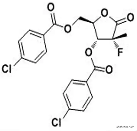 (2R)-2-Deoxy-2-fluoro-2-Methyl-D-erythro-pentonic acid-g-lactone 3,5-bis(4-chlorobenzoate)