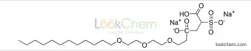 Disodium 4-(2-(2-(2-(dodecyloxy)ethoxy)ethoxy)ethyl) 2-sulphonatosuccinate