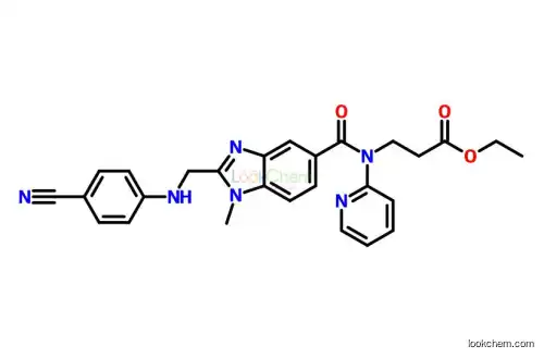 3-[[[2-[[(4-Cyanophenyl)amino]methyl]-1-methyl-1H-benzimidazol-5-yl]carbonyl]pyridin-2-ylamino]propionic acid ethyl ester