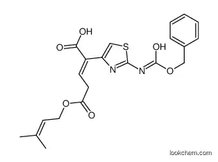 (E,Z)-2-(2-Benzyloxycarbonylamino-4-thiazol)-4-(3-methyl-2-butenyloxycarbonyl)-2-butenoic acid