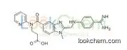 211914-51-1    C25H25N7O3  3-[[2-[[(4-carbamimidoylphenyl)amino]methyl]-1-methyl-benzoimidazole-5-carbonyl]-pyridin-2-yl-amino]propanoic acid