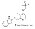 103577-40-8         C16H14F3N3OS        2-[3-Methyl-4-(2,2,2-trifluoroethoxy)-2-pyridinyl]methylthio-1H-benzimidazole