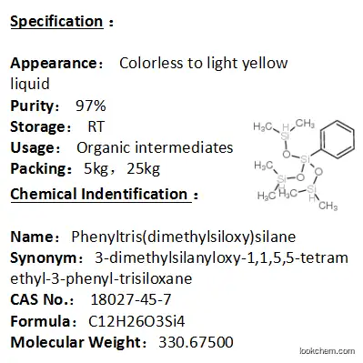 In stock Phenyltris(dimethylsiloxy)silane 18027-45-7
