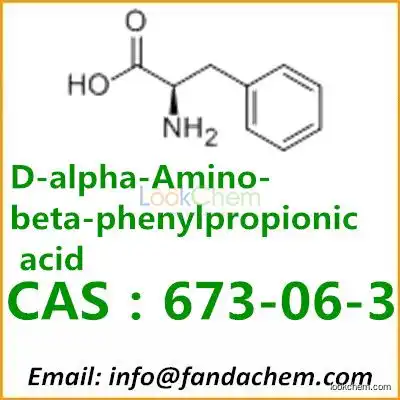 D-Phenylalanine factory, cas:673-06-3 from Fandachem