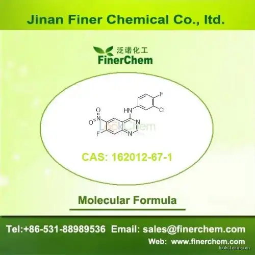 N-(3-Chloro-4-fluorophenyl)-7-fluoro-6-nitro-4-quinazolinamine