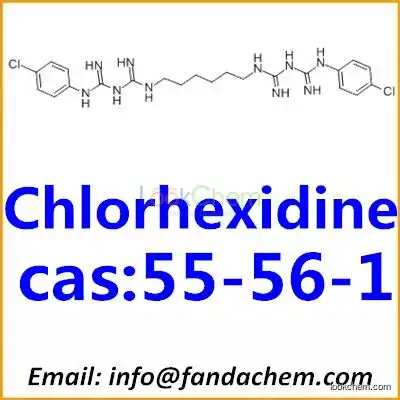 Fatcory directly supply 1,6-Bis(5-(p-chlorophenyl)biguandino)hexane,cas:55-56-1 from Fnadachem