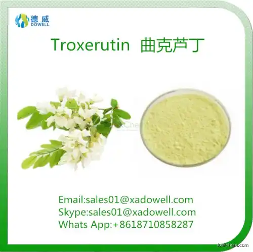 High Purity Herbal Ingredient Natural Sophora Japonica Extract Troxerutin EP 98%(7085-55-4)