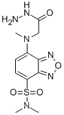 DBD-CO-Hz [=4-(N,N-DiMethylaMinosulfonyl)-7-(N-hydrazinocarbonylMethyl-N-Methyl)aMino-2,1,3-benzoxadiazole] [for HPLC Labeling]