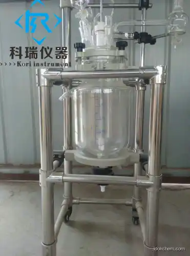 5L  Jacketed chemical Glass mixer Reactor