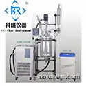 Jacketed Chemical Glass Reactor with Condenser/Chemical Mixer  Vessel