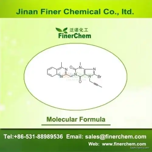 8-Bromo-7-(2-butyn-1-yl)-3,7-dihydro-3-methyl-1-[(4-methyl-2-quinazolinyl)methyl]-1H-purine-2,6-dione