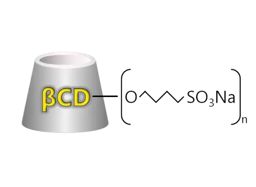 Sulfobutylated beta-cyclodextrin sodium salt (DS~4)