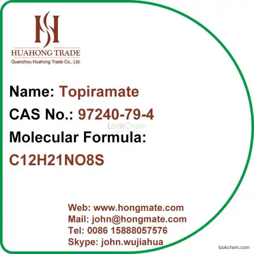 High Quality Topiramate HCL GMP Factory Anti-epileptic(97240-79-4)