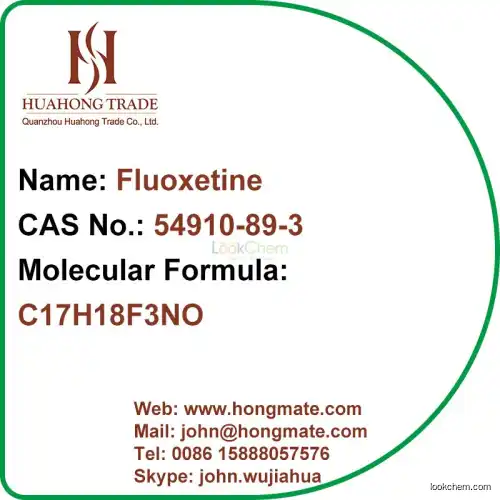 High Quality Fluoxetine GMP Factory Antidepressive(54910-89-3)