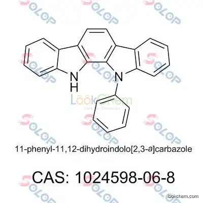 SOLOP high purity, low price, in stock, free sample 11,12-Dihydro-11-phenylindolo[2,3-a]carbazole 1024598-06-8(1024598-06-8)