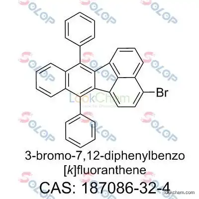 SOLOP high purity, low price, in stock, free sample 3-Bromo-7,12-diphenylbenzo[k]fluoranthene 187086-32-4