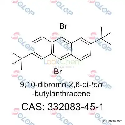 SOLOP high purity, low price, in stock, free sample 9,10-dibromo-2,6-di-tert-butylanthracene 332083-45-1